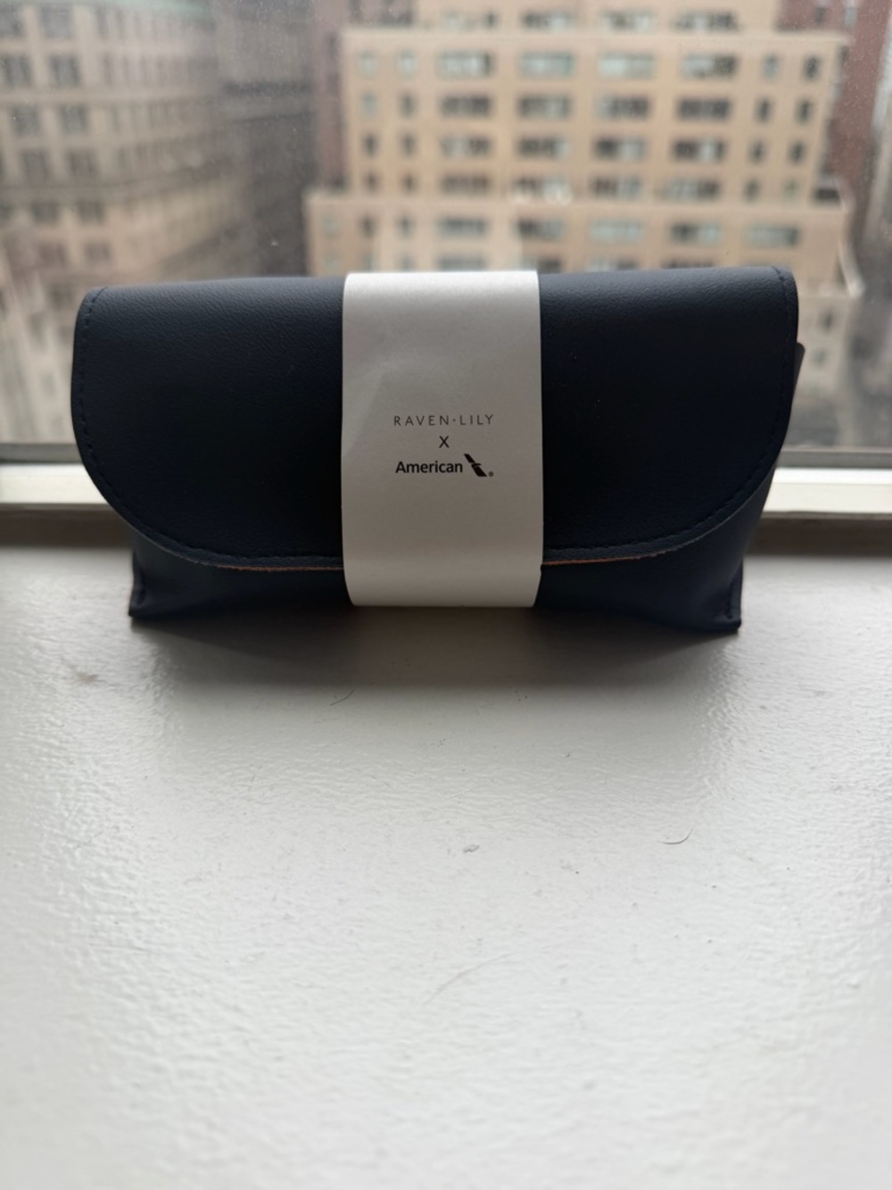 Raven + Lily x American Airlines Navy Sunglass Case